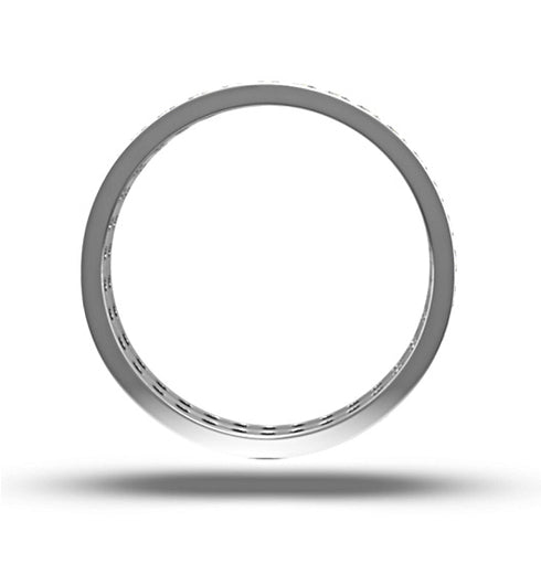 Mens 1ct G/Vs Diamond Platinum Full Band Ring